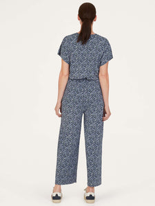 Thought Marlee Printed Wrap Jumpsuit - Navy