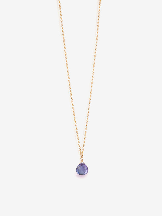 Wanderlust Life Gold Chain Pendant Necklace - Alexandrite Quartz