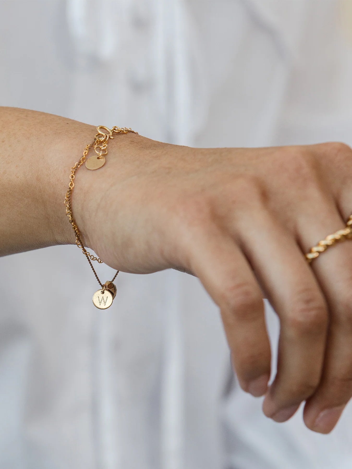 Wanderlust Life Gold & Silk Bracelet - Leopard Jasper