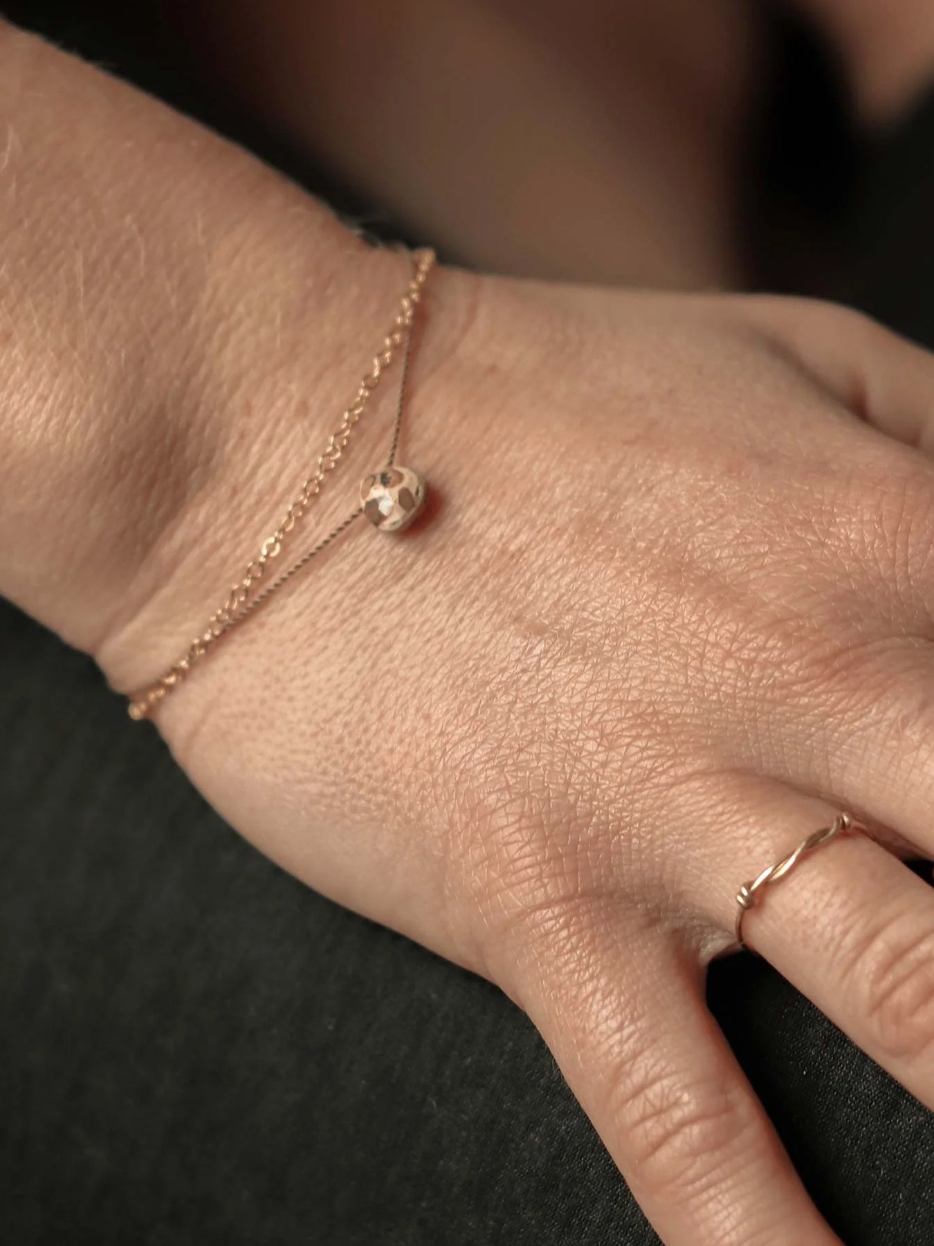 Wanderlust Life Gold & Silk Bracelet - Leopard Jasper