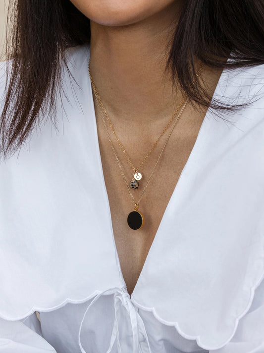 Wanderlust Life Gold Chain Pendant Necklace - Leopard Jasper