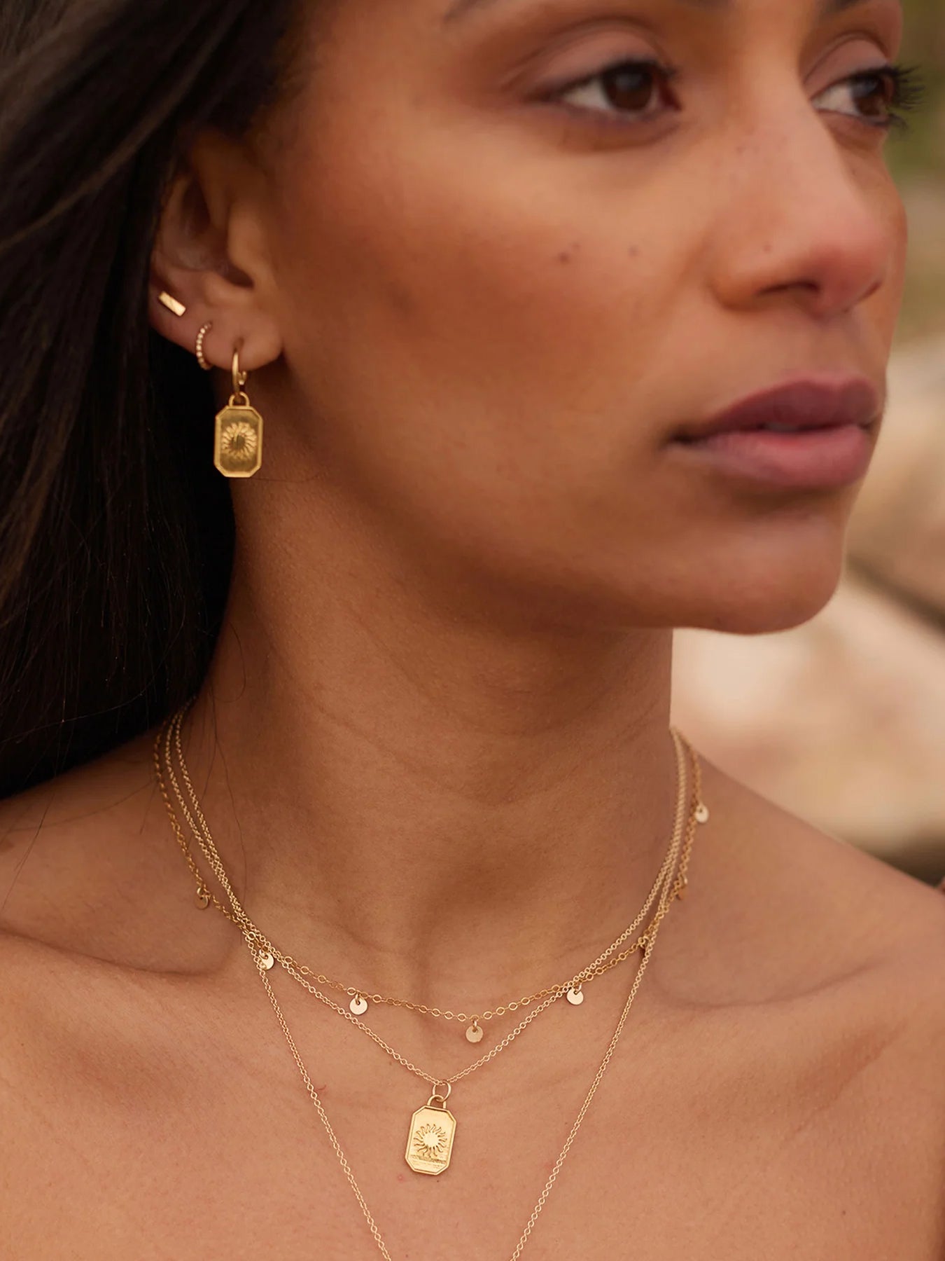 Wanderlust Life Gold Chain Pendant Necklace - Ignis