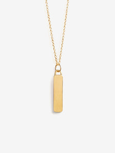 Wanderlust Life Gold Chain Pendant Necklace - Aqua