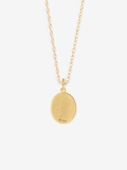 Wanderlust Life Gold Chain Pendant Necklace - Moonstone Navicella