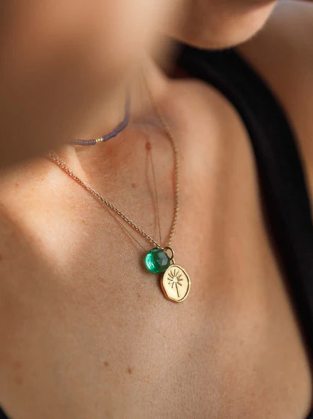 Wanderlust Life Gold Chain Pendant Necklace - Terra