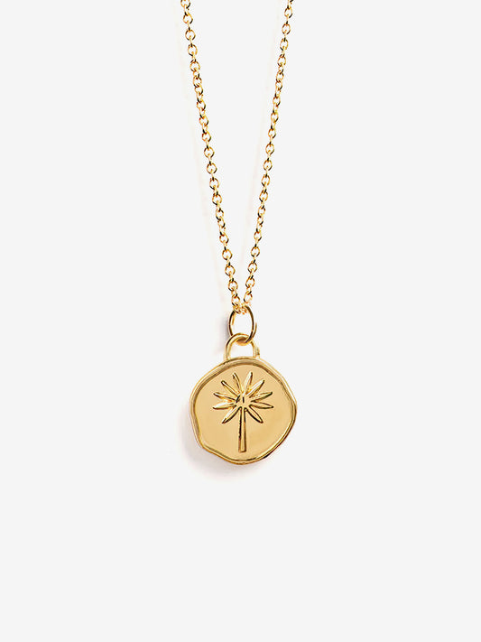 Wanderlust Life Gold Chain Pendant Necklace - Terra