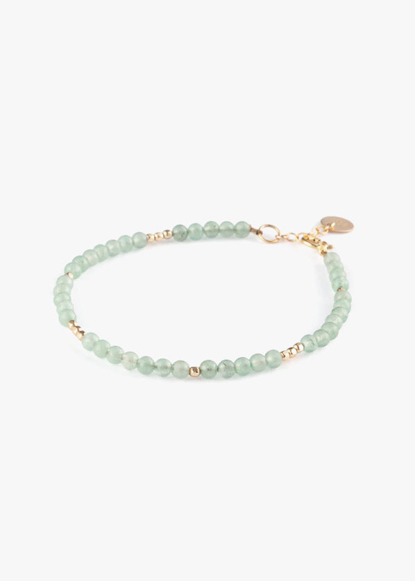 Wanderlust Life Oceanus Beaded Bracelet - Green Aventurine