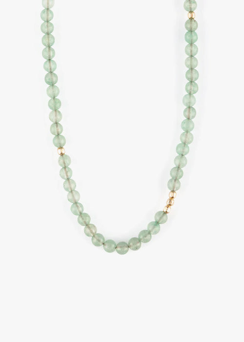 Wanderlust Life Oceanus Beaded Necklace - Green Aventurine