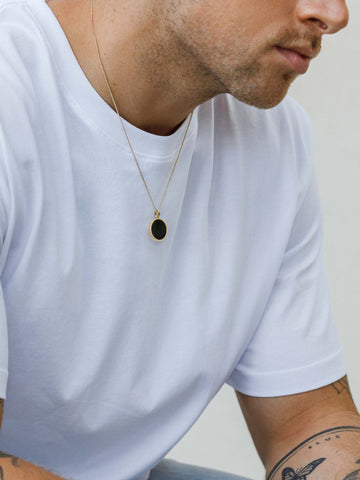 Wanderlust Life Porthole Necklace - Black Onyx