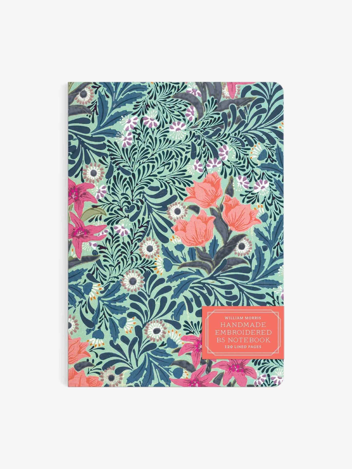 William Morris Handmade Embroidered Journal - Bower