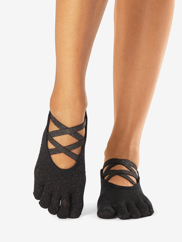 ToeSox Grip Full Toe Elle -  Black Onyx