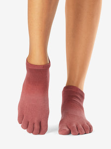 ToeSox Grip Full Toe Low Rise - Mesa Ombre