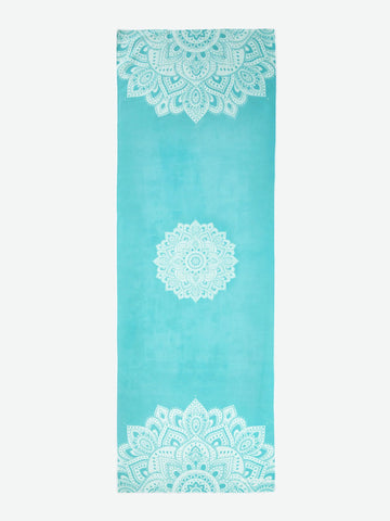 Yoga Design Lab  Mat Towel - Mandala Turquoise