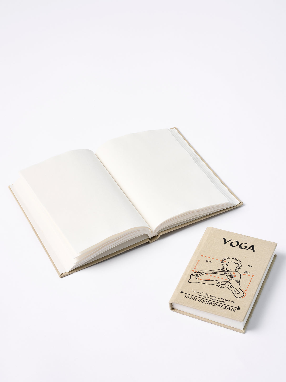 Handmade Journal Set - Yoga Pranayama and Janushirshasana