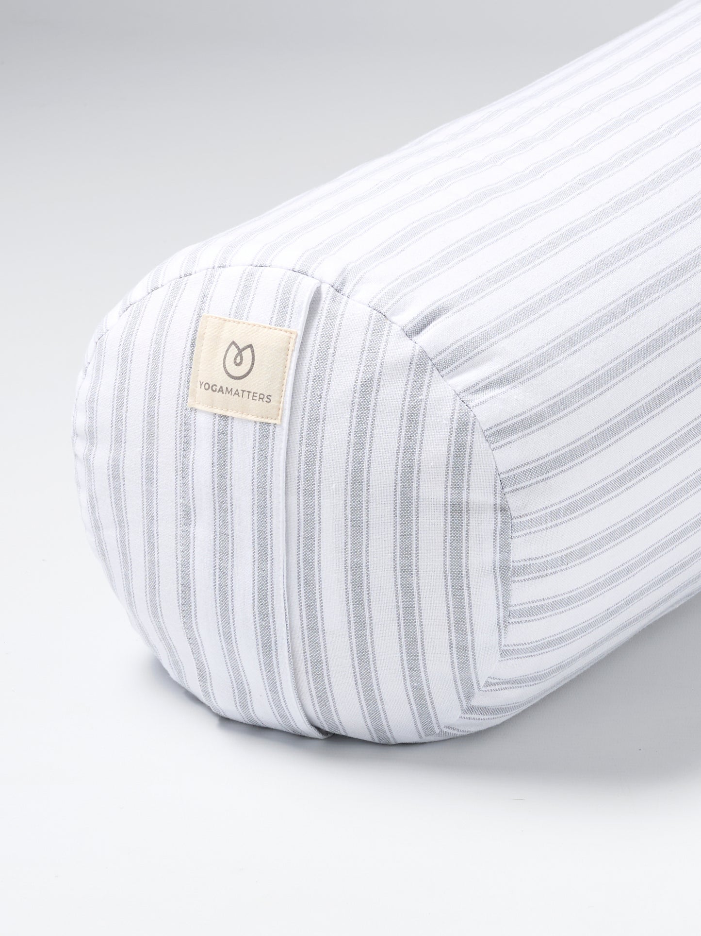 Yogamatters Buckwheat Bolster - Grey Ice Stripe