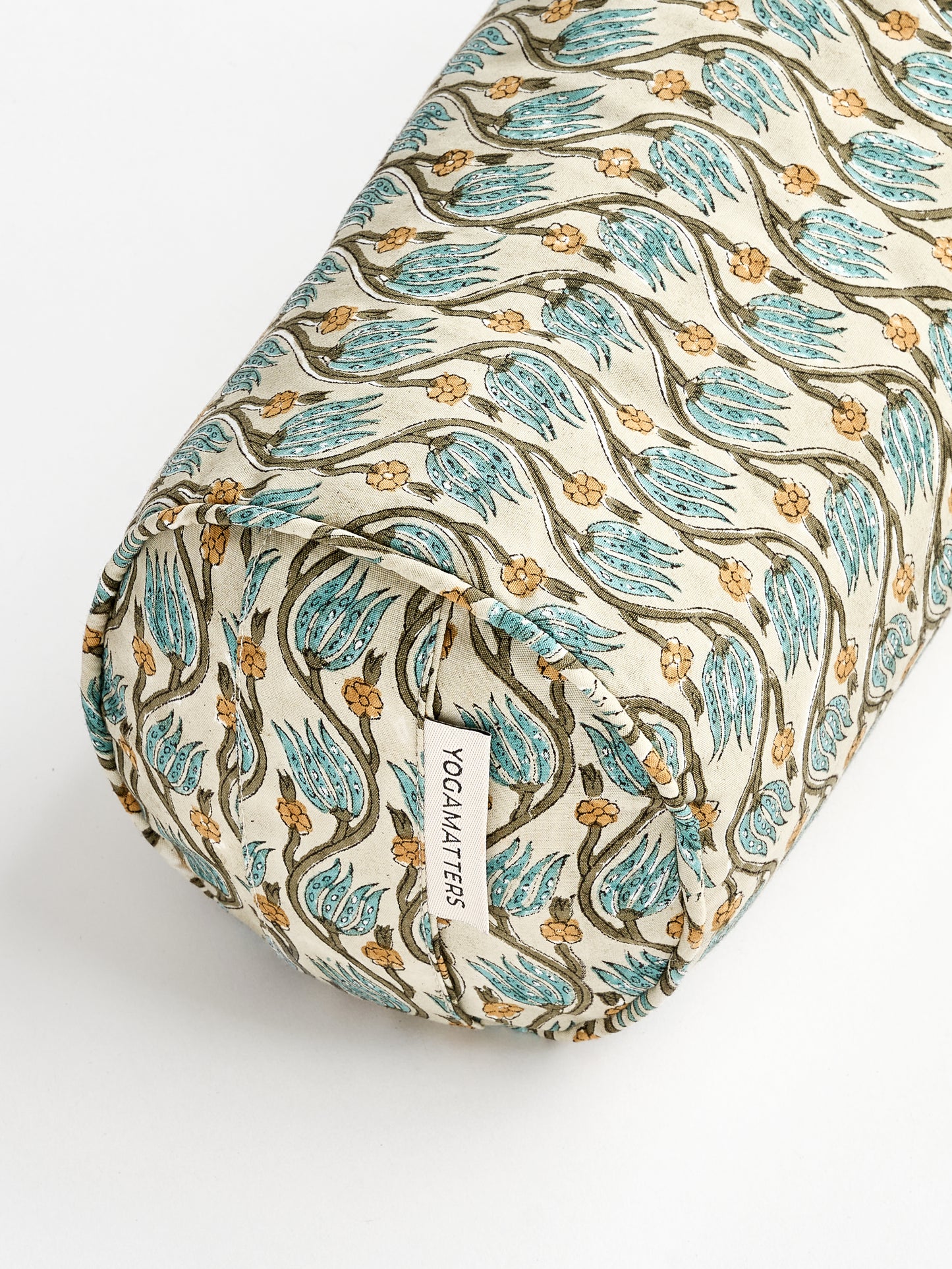 Yogamatters Block Print Mini Buckwheat Bolster - Peace Lily