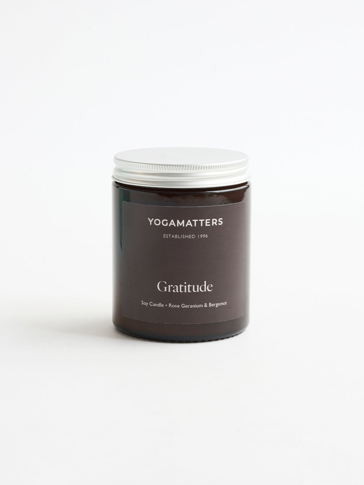 Yogamatters Gratitude Soy Candle 180ml - Rose Geranium & Bergamot