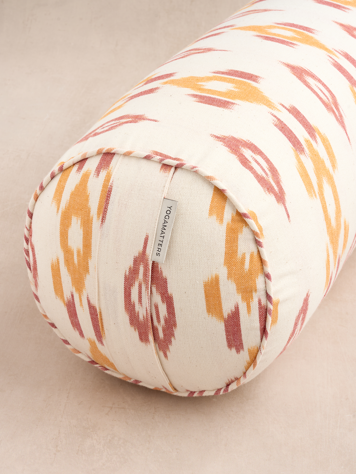 Yogamatters Sienna Ikat Round Bolster - Cinnamon