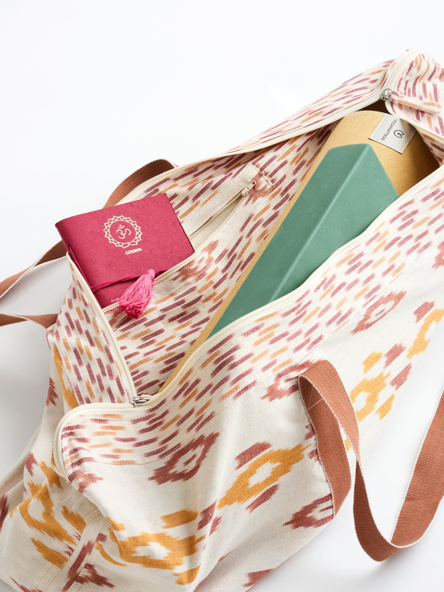 Yogamatters Sienna Ikat Carry All Kit Bag - Cinnamon