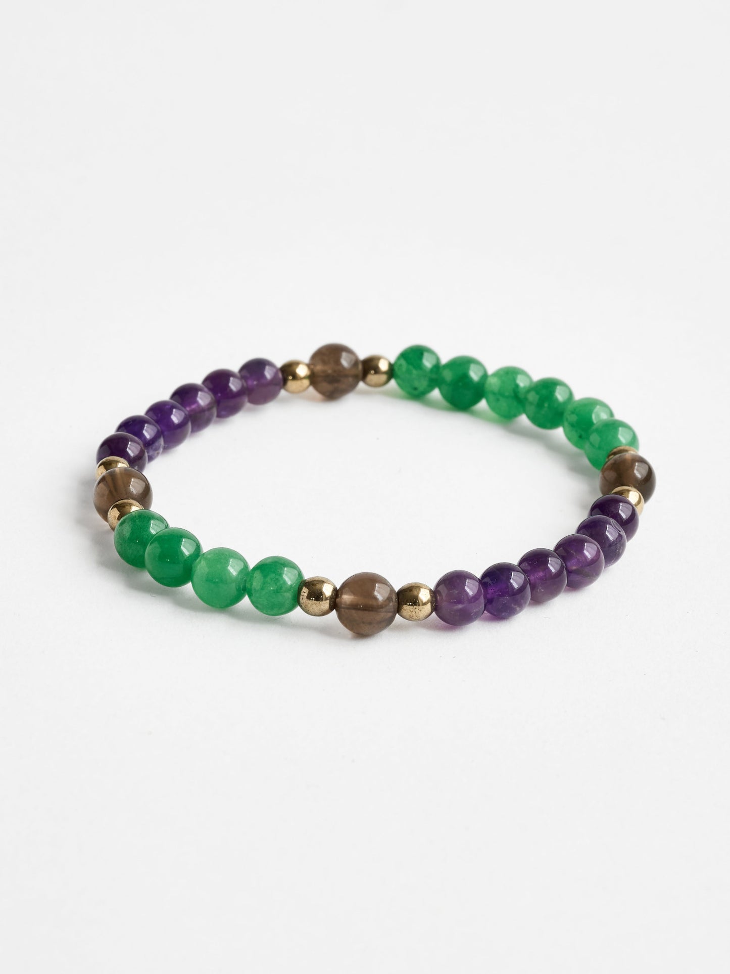 Mala Bead Bracelet - Amethyst & Aventurine