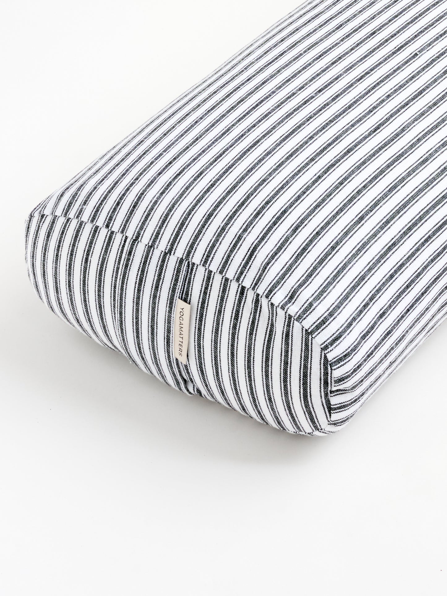 Yogamatters Rectangular Bolster - Anthracite Ticking Stripe