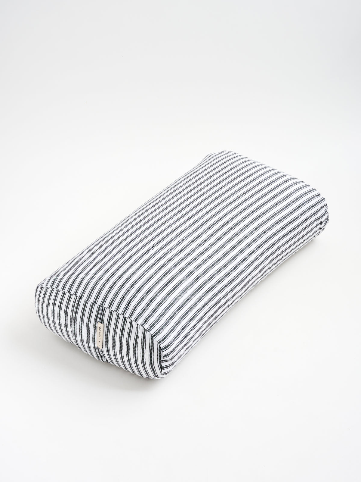 Yogamatters Rectangular Bolster - Anthracite Ticking Stripe