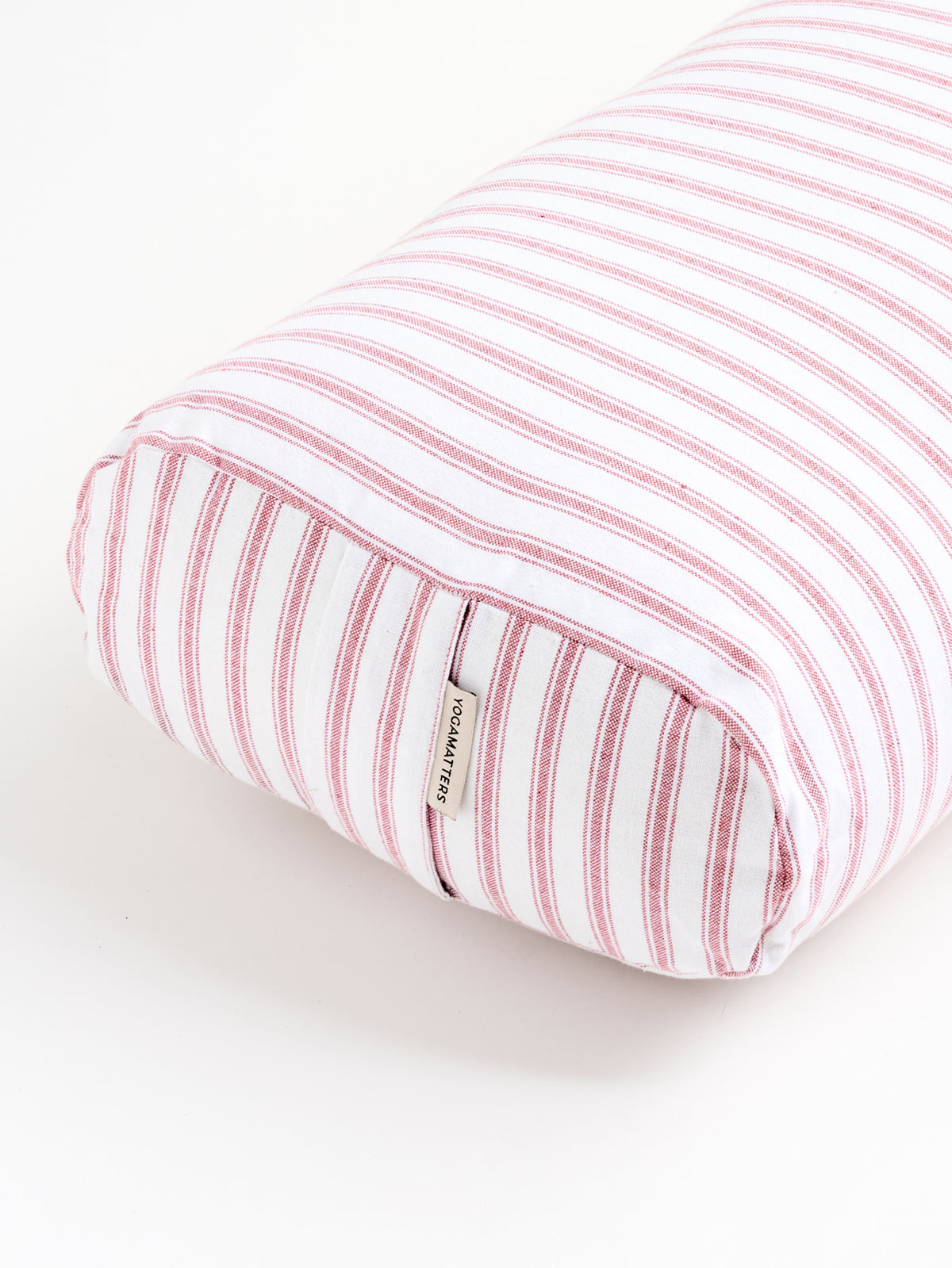 Yogamatters Rectangular Bolster - Rose Quartz Ticking Stripe