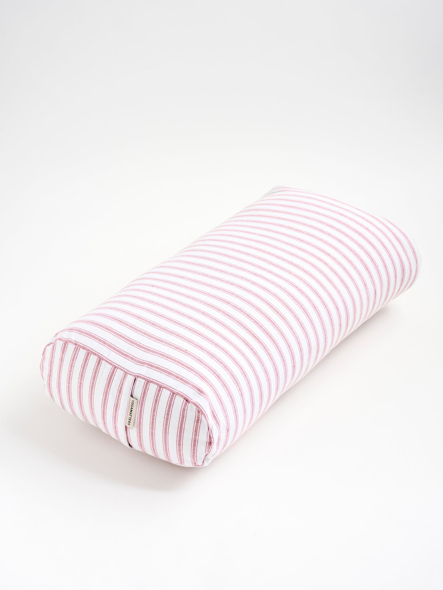 Yogamatters Rectangular Bolster - Rose Quartz Ticking Stripe