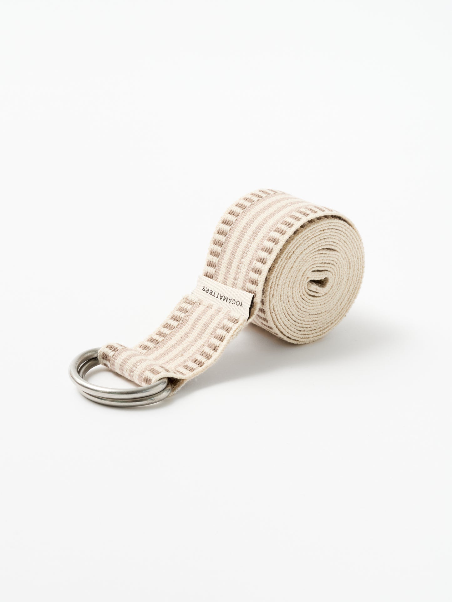 Yogamatters Organic Cotton Stripe D-ring Yoga Belt