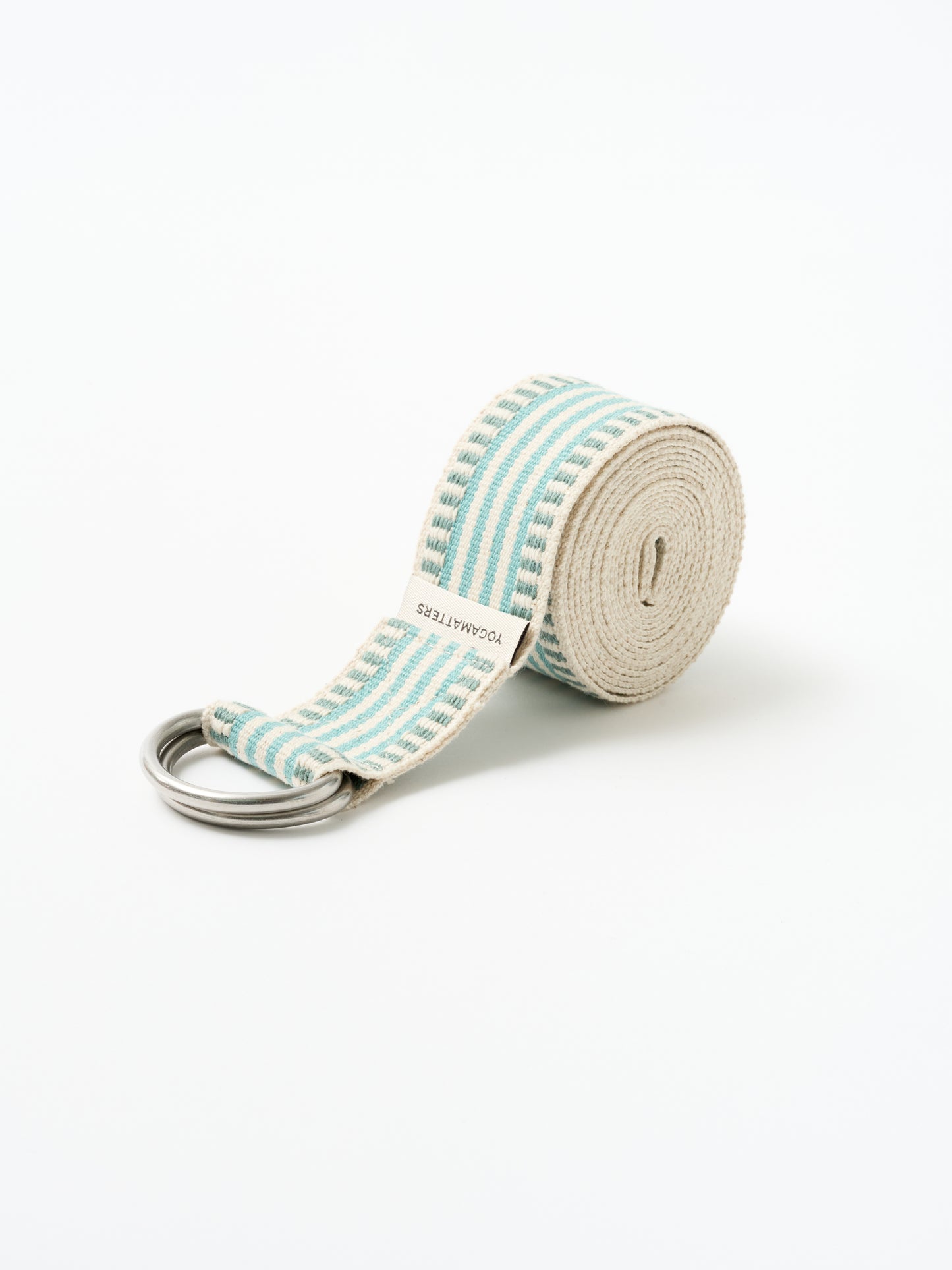Yogamatters Organic Cotton Stripe D-ring Yoga Belt