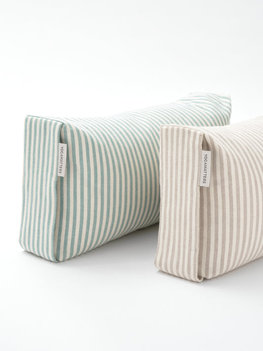 Yogamatters Form Rectangular Stripe Buckwheat Bolster