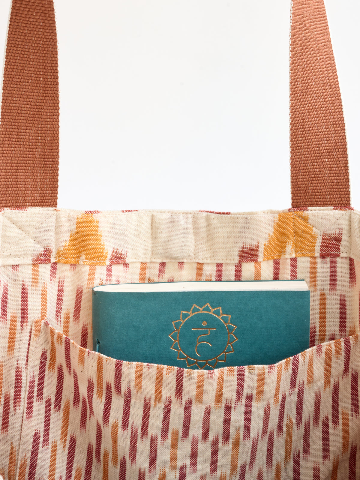 Yogamatters Sienna Ikat Tote Bag - Cinnamon