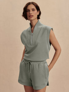 Varley Loretta Half Zip Sweat - Shadow