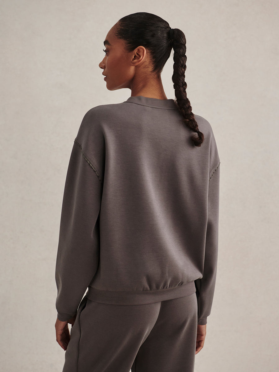 Varley Coralie Crew Neck Sweat - Anchor