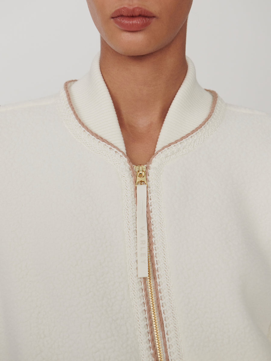 Varley Klaudia Fleece Jacket - Egret
