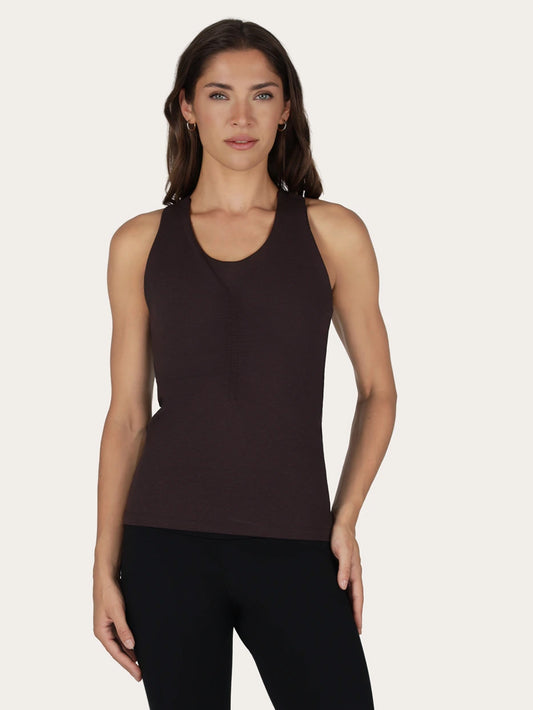 Urban Goddess Aina Yoga Support Tank - Coffee