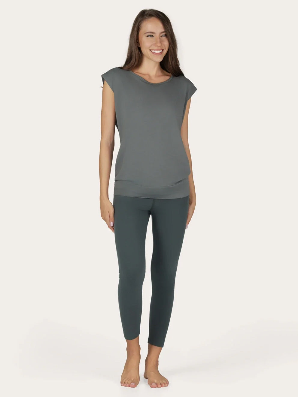 Urban Goddess Asana Yoga Tee - Jade