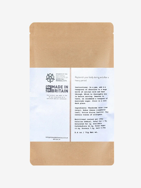 Forage Botanicals Aunt Flo's Raw Drinking Chocolate
