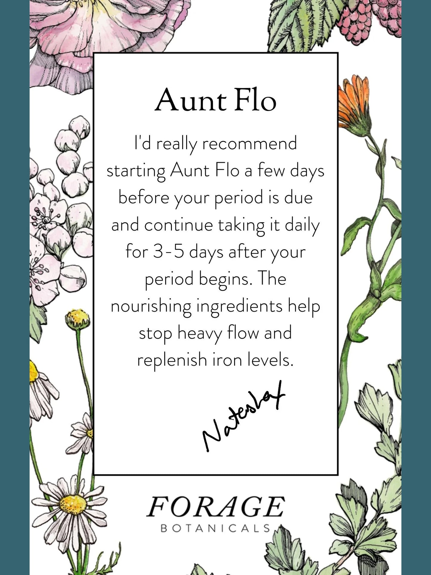 Forage Botanicals Aunt Flo's Raw Drinking Chocolate