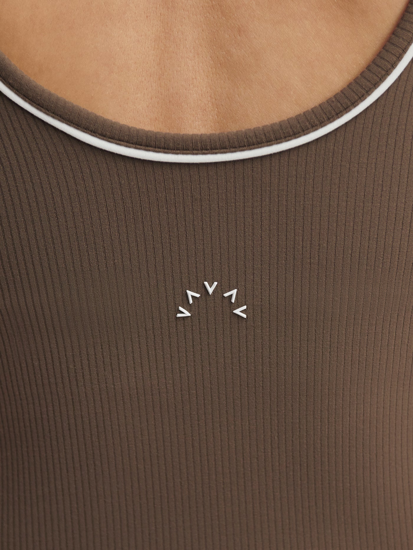 Varley Barney Piped Tank - Chocolate Chip