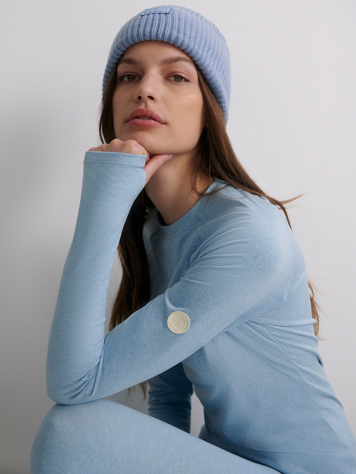 Varley Always Warm Crew Neck Base Layer - Glacier Marl
