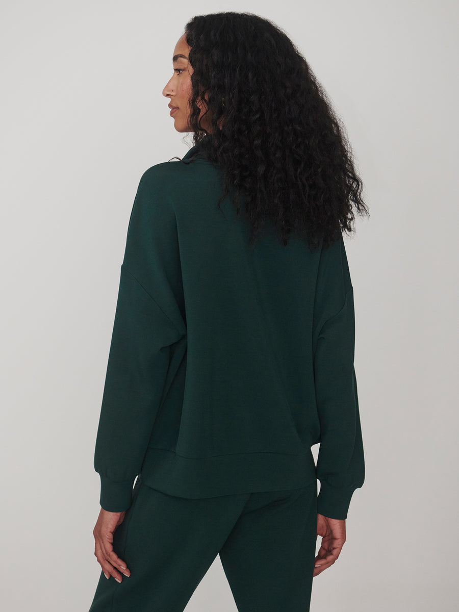 Varley Hawley Half Zip Sweat - Ponderosa Pine