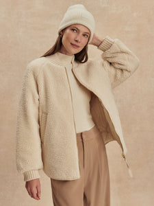 Varley Serina Reversible Quilt Jacket - Sandshell