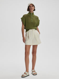 Varley Gaines Half Zip Knit - Fresh Fern