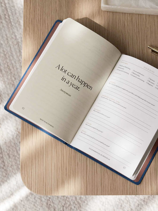 Intelligent Change The Best Year Journal - Blue