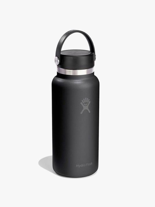 Hydro Flask 946ml (32oz) Wide Mouth with Flex Cap - Black
