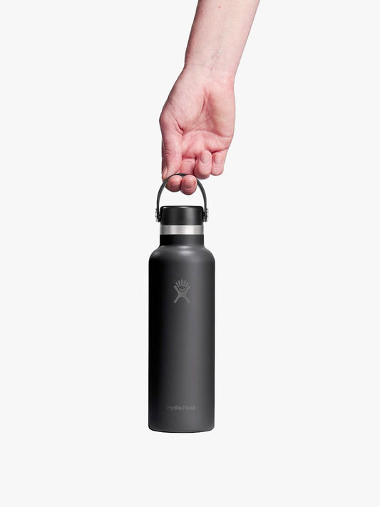Hydro Flask 621ml (21oz) Standard Mouth with Flex Cap - Black