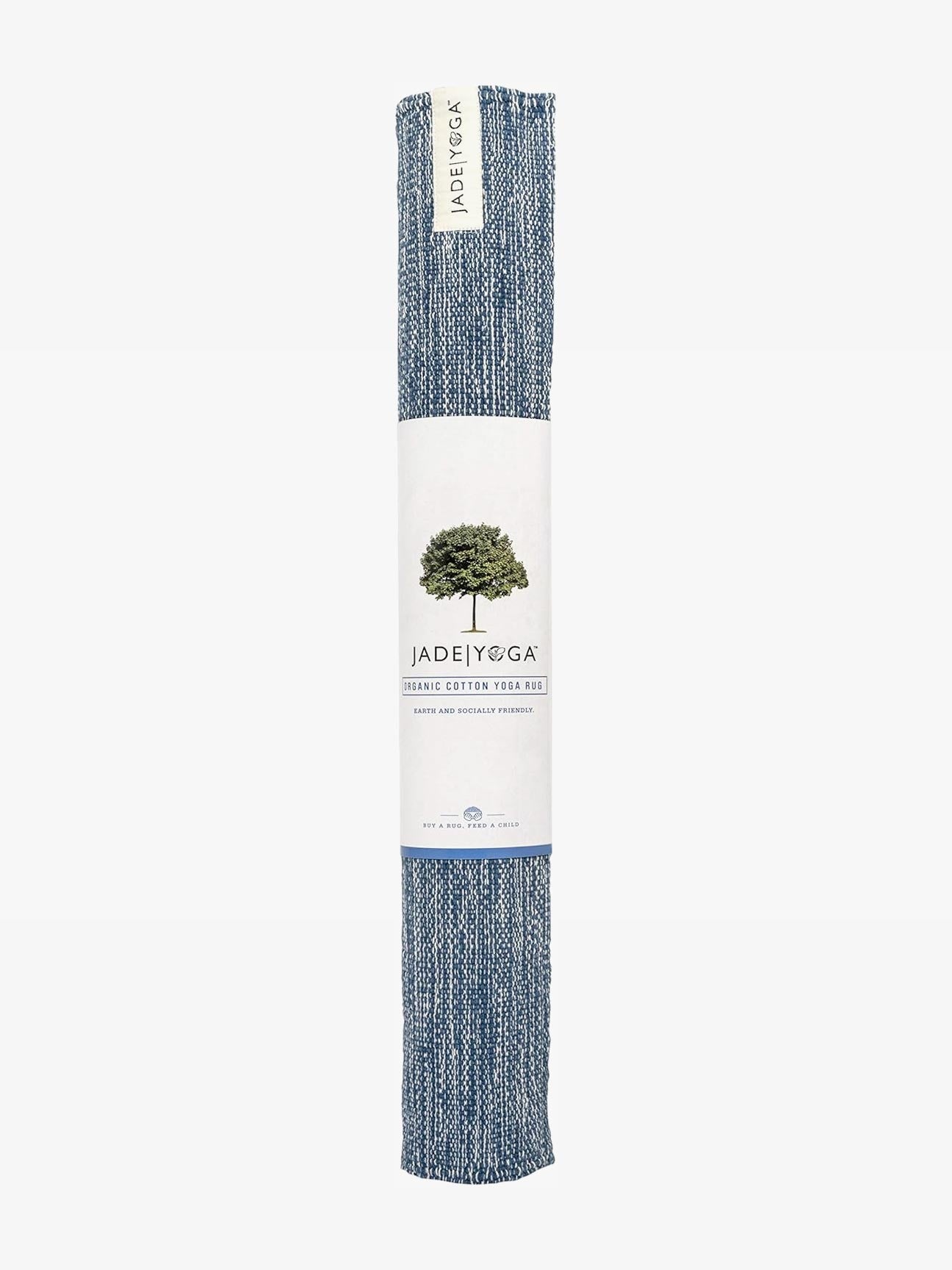 Jade Yoga Organic Cotton Mysore Yoga Rug