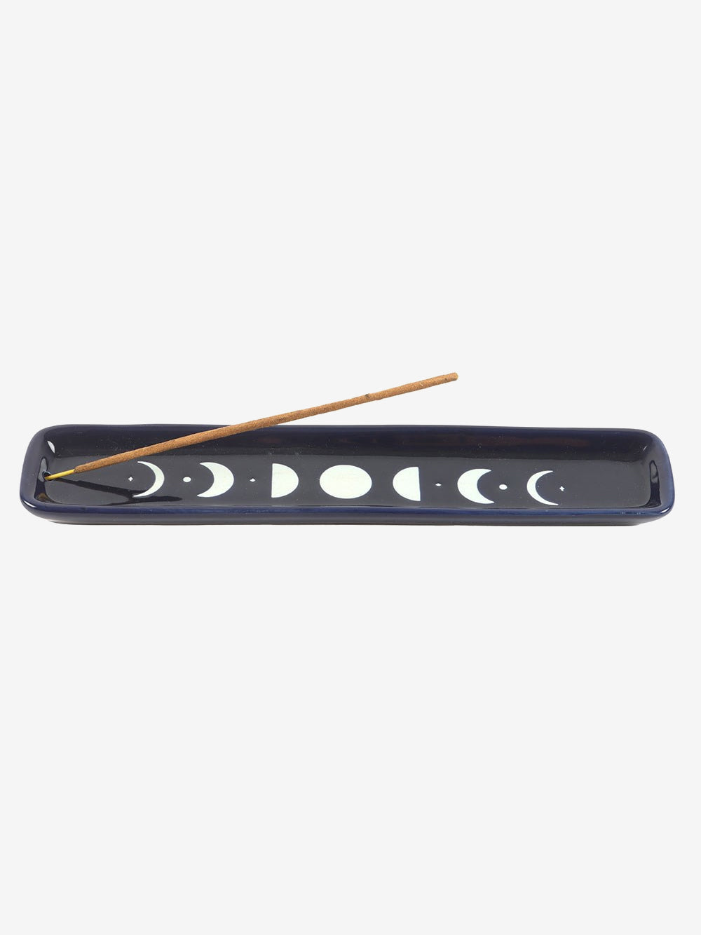 Spirit of Equinox Moon Phase Ceramic Incense Ash Catcher - Blue Moon