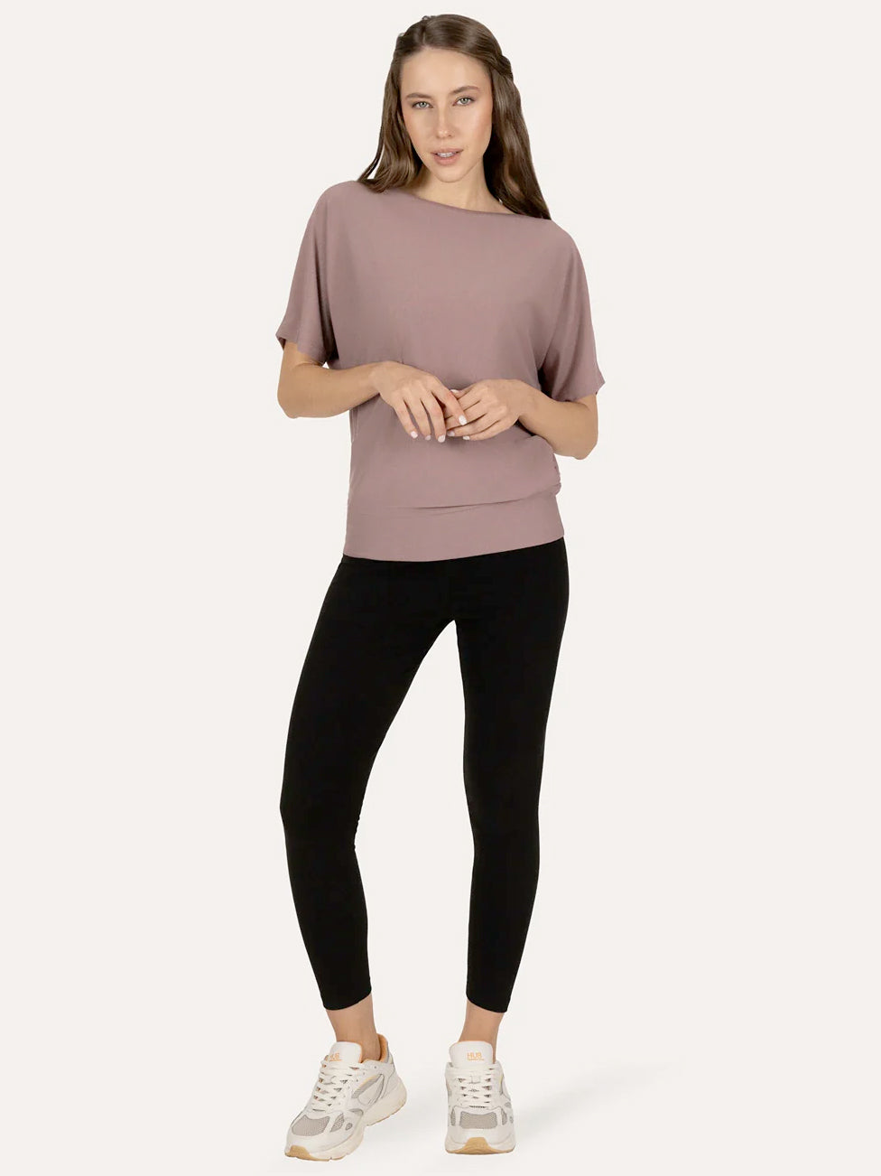 Urban Goddess Budhi Short Sleeve Yoga Top - Fireclay